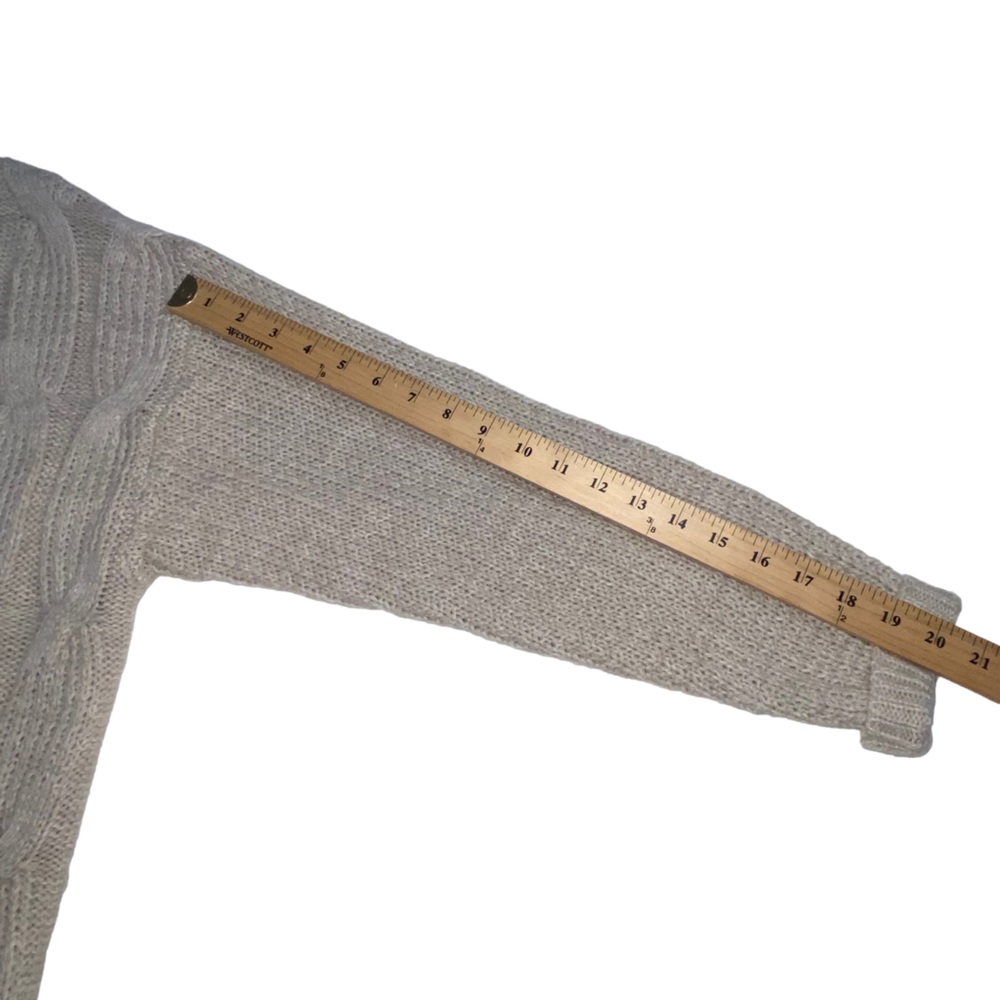 Black Tape Cable-Knit Open-Front Oversized Cardigan - Women’s Small - Picture 6 of 10